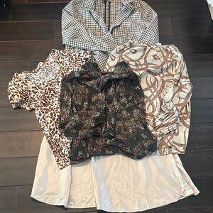 Zara H&M Banana Republic 

5 for $30

Sorry no bundling, will cancel.